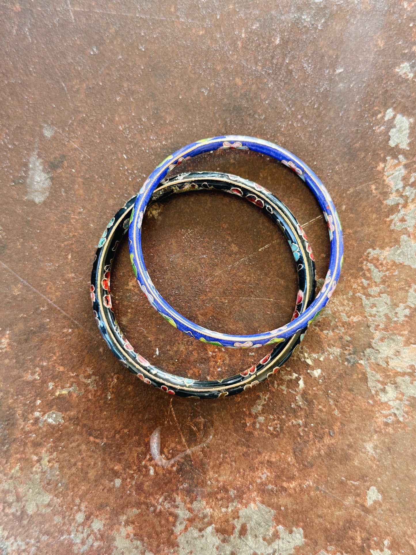 VINTAGE CLOISONNE ENAMEL BANGLES