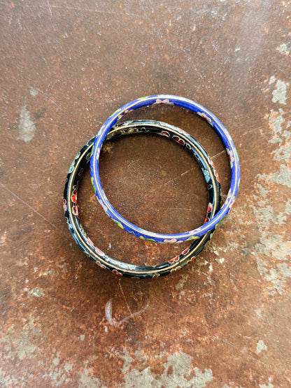 VINTAGE CLOISONNE ENAMEL BANGLES
