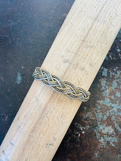 VTG FOLK ART COPPER CUFF