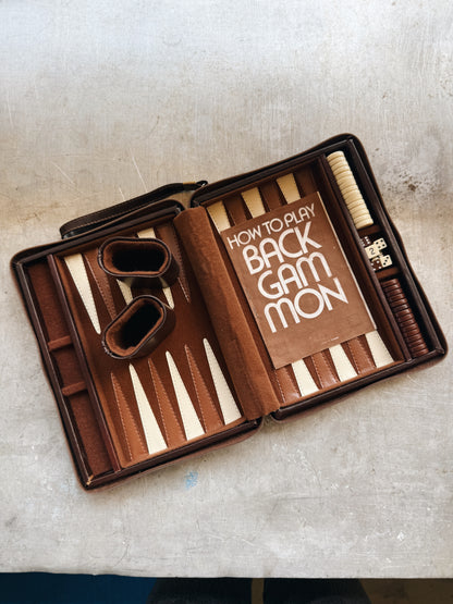 1970’S TAKE-ALONG BACKGAMMON BOARD