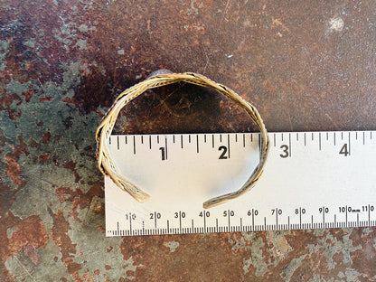 VTG FOLK ART COPPER CUFF