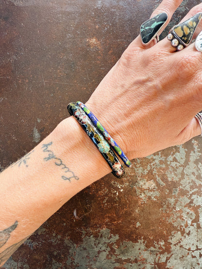VINTAGE CLOISONNE ENAMEL BANGLES