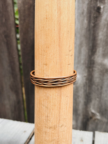 VINTAGE BRAIDED COPPER CUFF