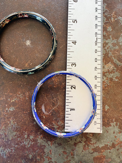 VINTAGE CLOISONNE ENAMEL BANGLES