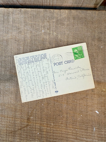 TREASURE ISLAND VINTAGE POSTCARD