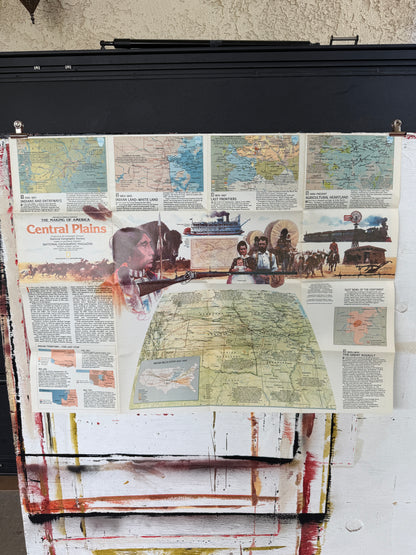 1985 NATIONAL GEOGRAPHIC CENTRAL PLAINS MAP